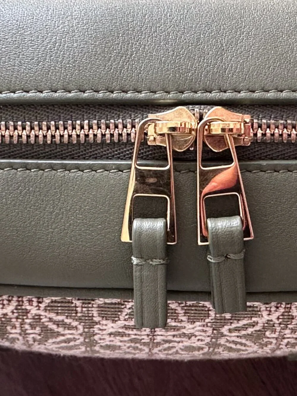 Loewe Jacquard Anagram Calfskin Amazona 23 in Avocado Green|Boston Top Handle - Picture 8 of 16